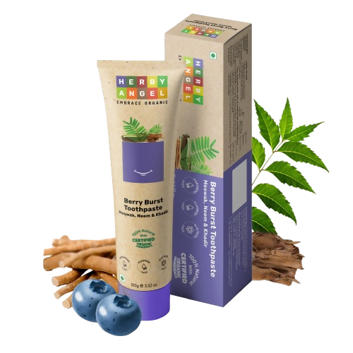 Herby Angel Berry Burst Toothpaste for Kids | Grocsy