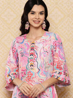 Ahalyaa Women's Traditional wear Kurta Set - Multi | Grocsy