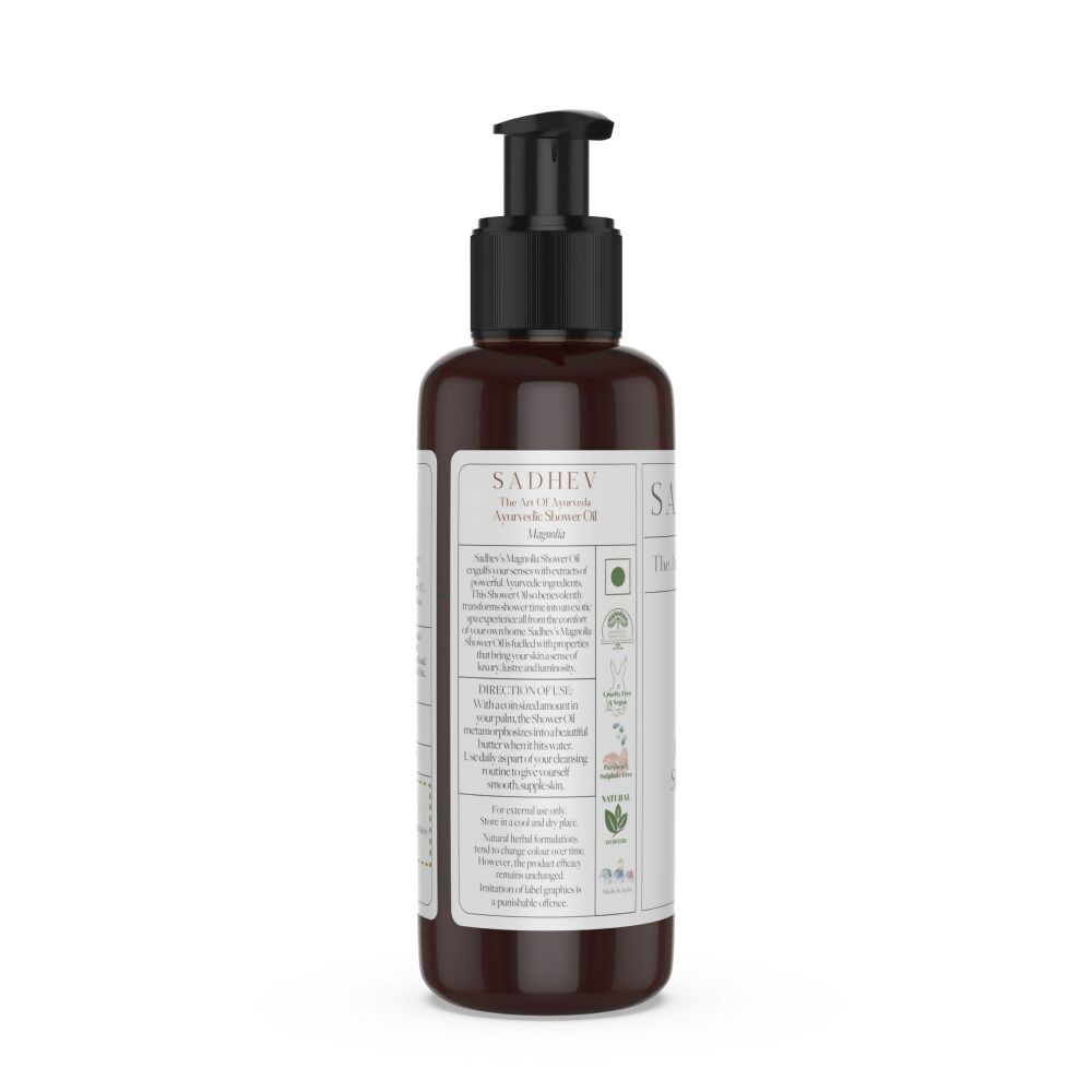 Sadhev Ayurvedic Magnolia Shower Oil | Grocsy