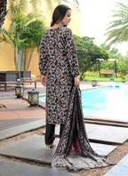 Prazu Fashion Black Cotton Silk Floral Printed Thread Sequence Salwar Suit | Grocsy
