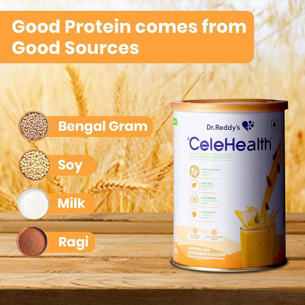 Dr. Reddy’s Celehealth Nutritional Drink - Saffron & Cardamom Flavor | Grocsy