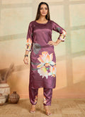 Prazu Fashion Onion Pink Printed Cotton Reyon Kurta Pant Set | Grocsy