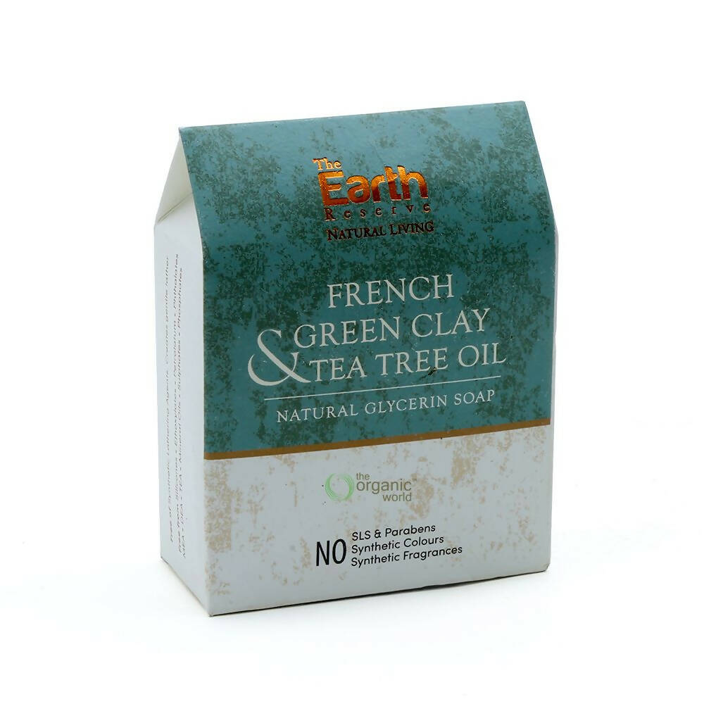 The Earth Reserve French Green Clay & Tea Tree Oil Soap | Grocsy
