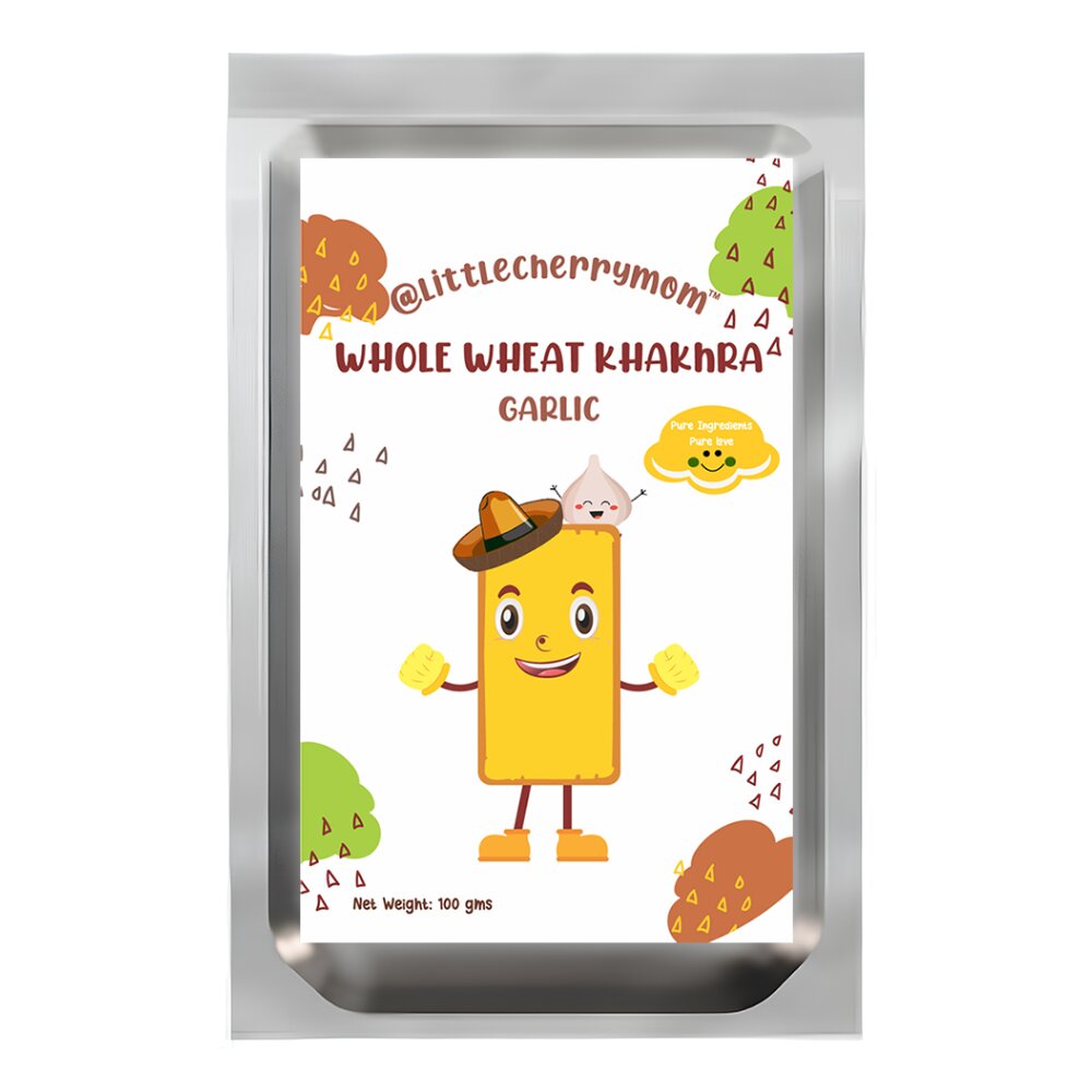 Littlecherrymom Whole Wheat Khakhra ?Garlic | Grocsy