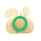 Littlecherrymom Bunny Bamboo Suction Plate (With Fork And Spoon) | Grocsy