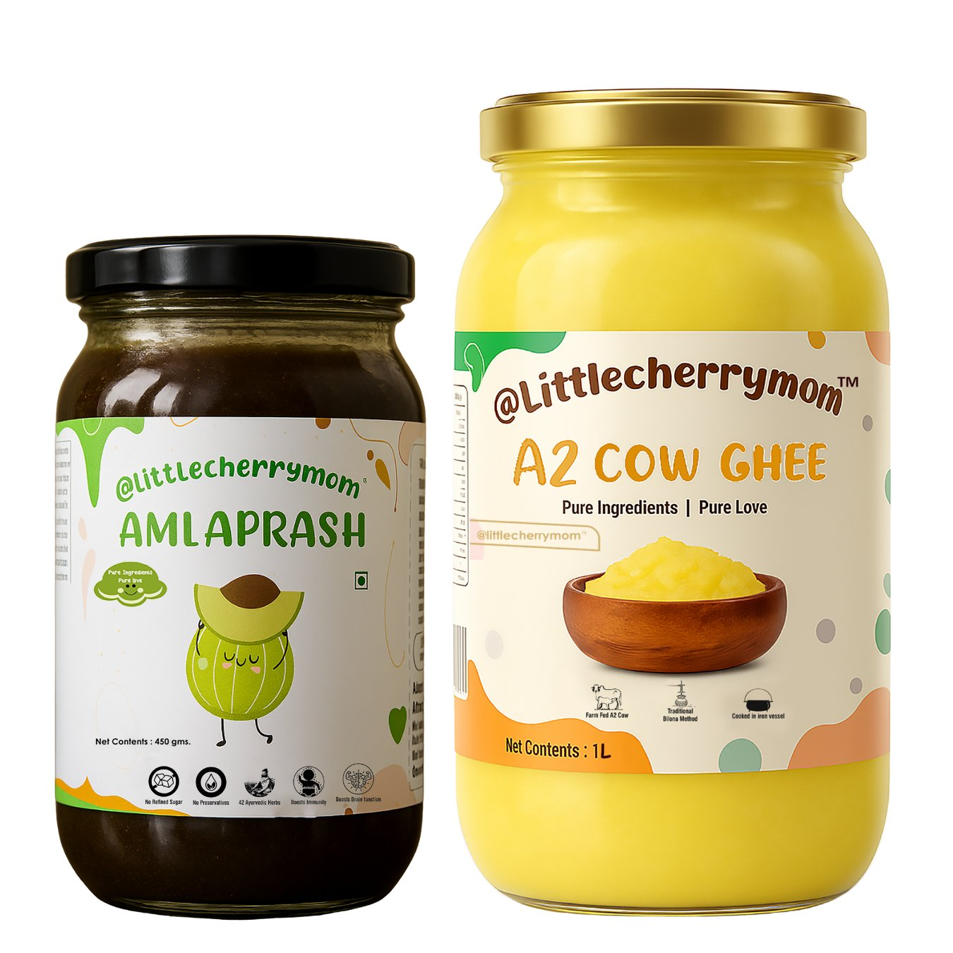 Littlecherrymom A2 Bilona Ghee & Amlaprash Combo | Grocsy