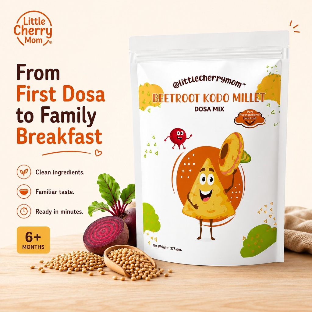 Littlecherrymom Beetroot Kodo Millet Instant Dosa | Grocsy