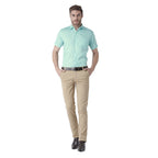 RIAG Green Men's Half Sleeves Solid Shirt | Grocsy