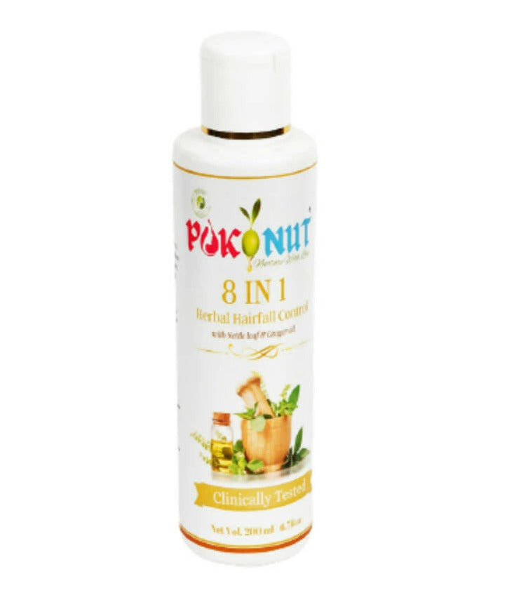 Pokonut 8 in 1 Herbal Hair Fall Control Oil | Grocsy