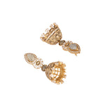 Nuyug 22K Gold Plated Aureate Swirl Jhumki Earrings | Grocsy