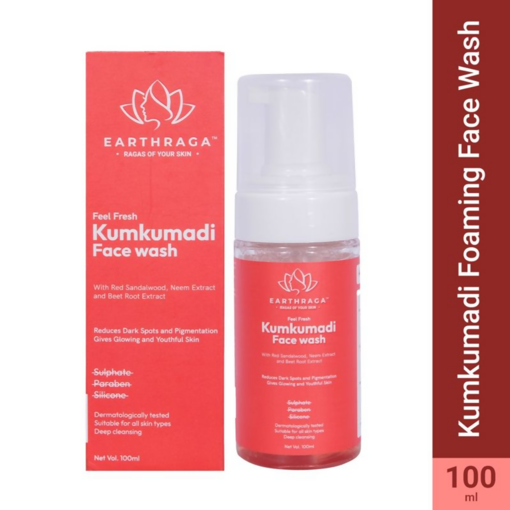 Earthraga Kumkumadi Foaming Face Wash | Grocsy
