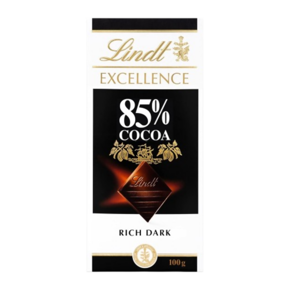 Lindt Excellence 85% Cocoa Dark Chocolate | Grocsy