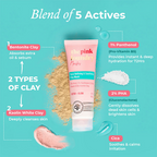 The Pink Foundry Pore Refining & Soothing Clay Mask | Grocsy
