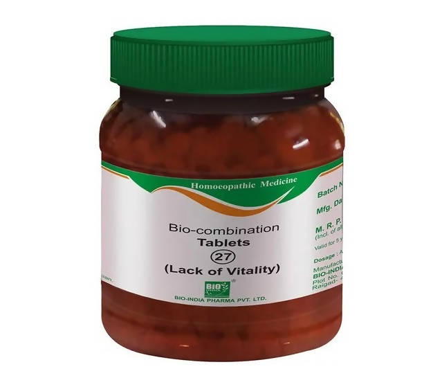 Bio India Homeopathy Bio-combination 27 Tablets | Grocsy