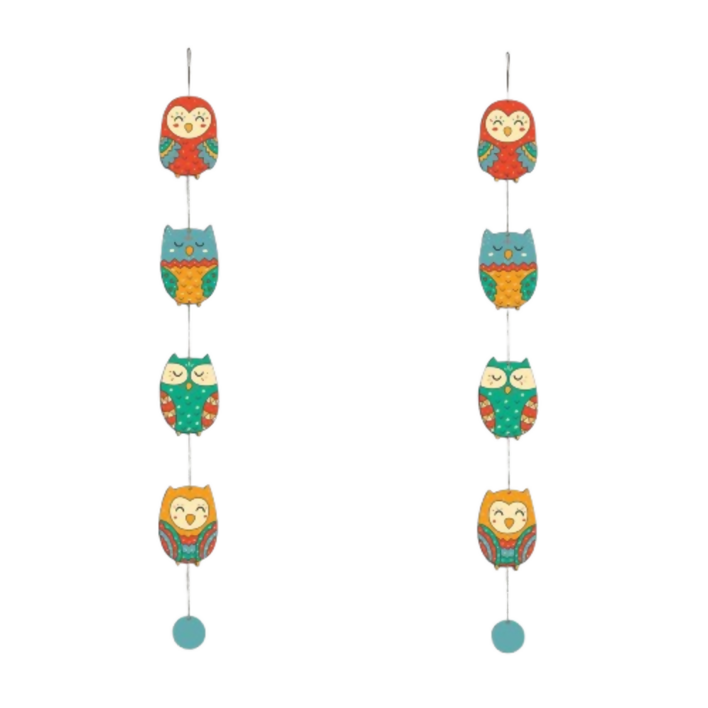 Artvibes Cute Owls Decorative MDF Wooden Wall Art for Home | Grocsy