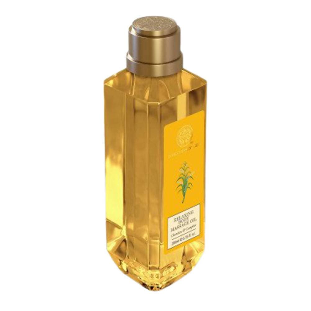 Forest Essentials Relaxing Body Massage Oil Chandan & Camphor | Grocsy