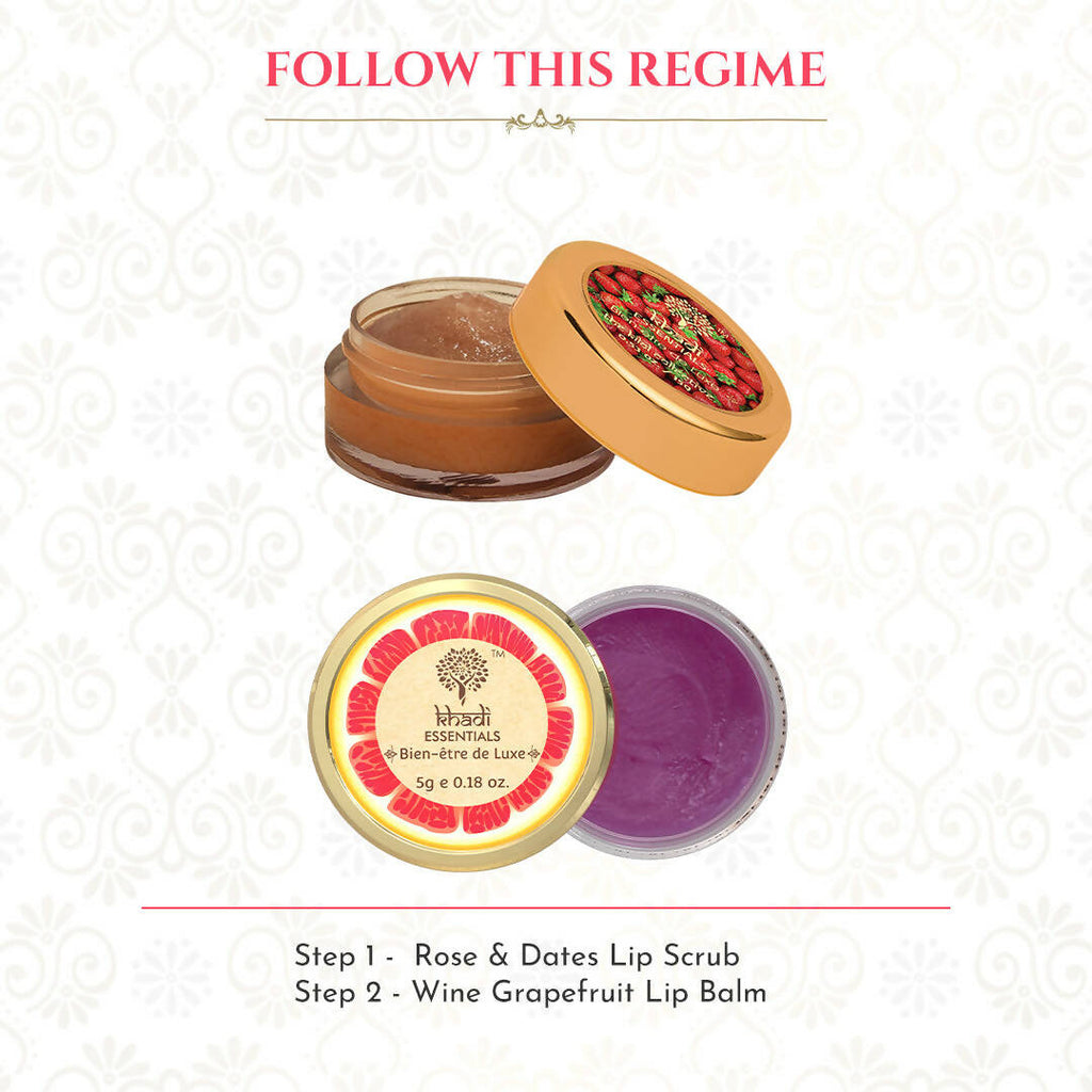 Khadi Essentials Wine Grapefruit Lip Balm | Grocsy