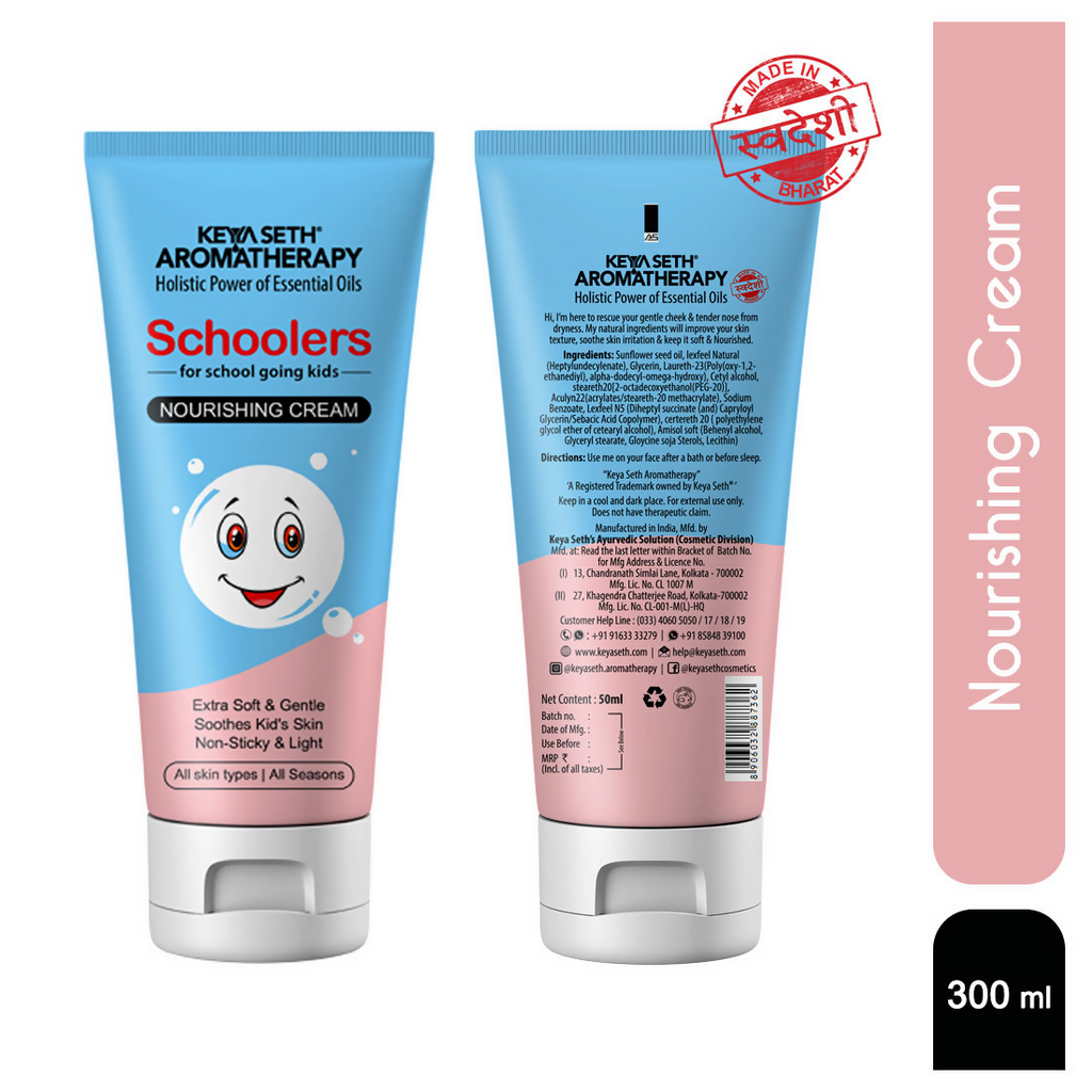 Keya Seth Aromatherapy Schoolers Nourishing Cream Gentle & Safe, Intensive Moisturizing | Grocsy