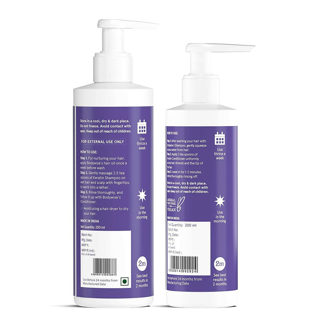 BeBodywise Keratin Shampoo and Conditioner | Grocsy