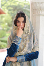 Lehenga Mart Designer Velvet Ready To Wear Kurta Pant With Dupatta For Women-Morpich | Grocsy