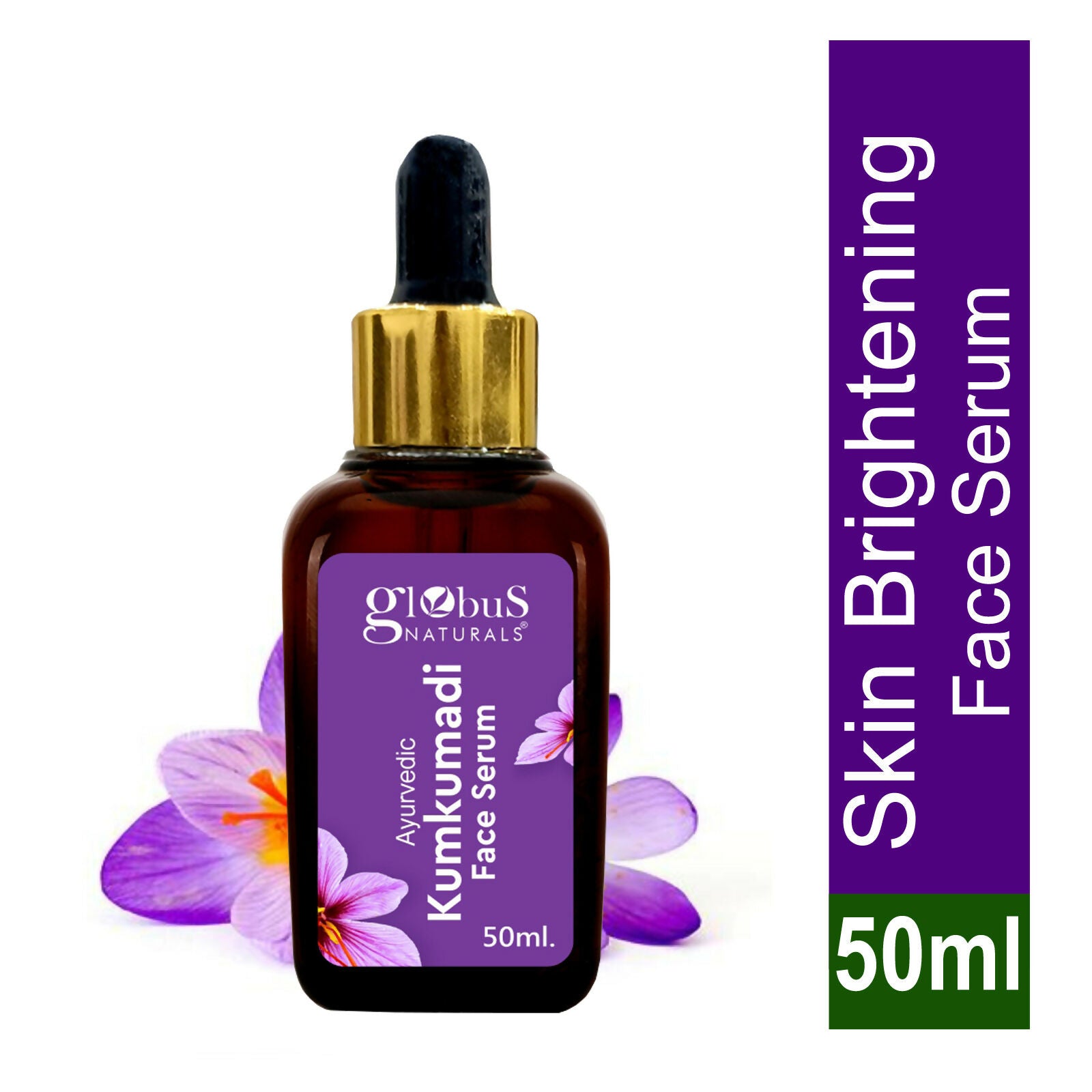Globus Naturals Ayurvedic Kumkumadi Skin Lightening Face Serum | Grocsy