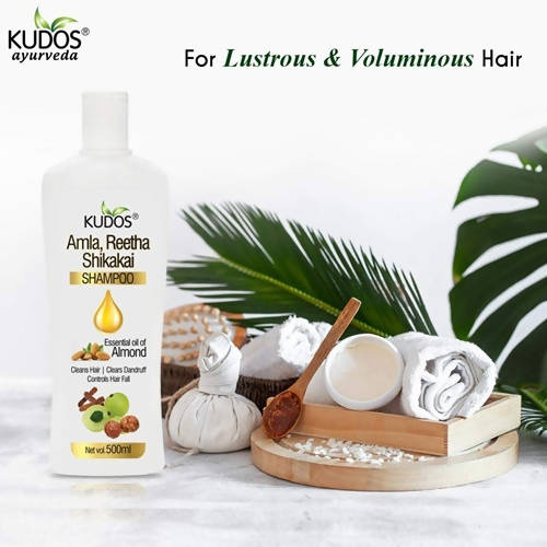 Kudos Ayurveda Amla Reetha, Shakakai Shampoo | Grocsy