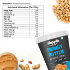 Happilo All Natural Unsweetened Peanut Butter Crunchy | Grocsy