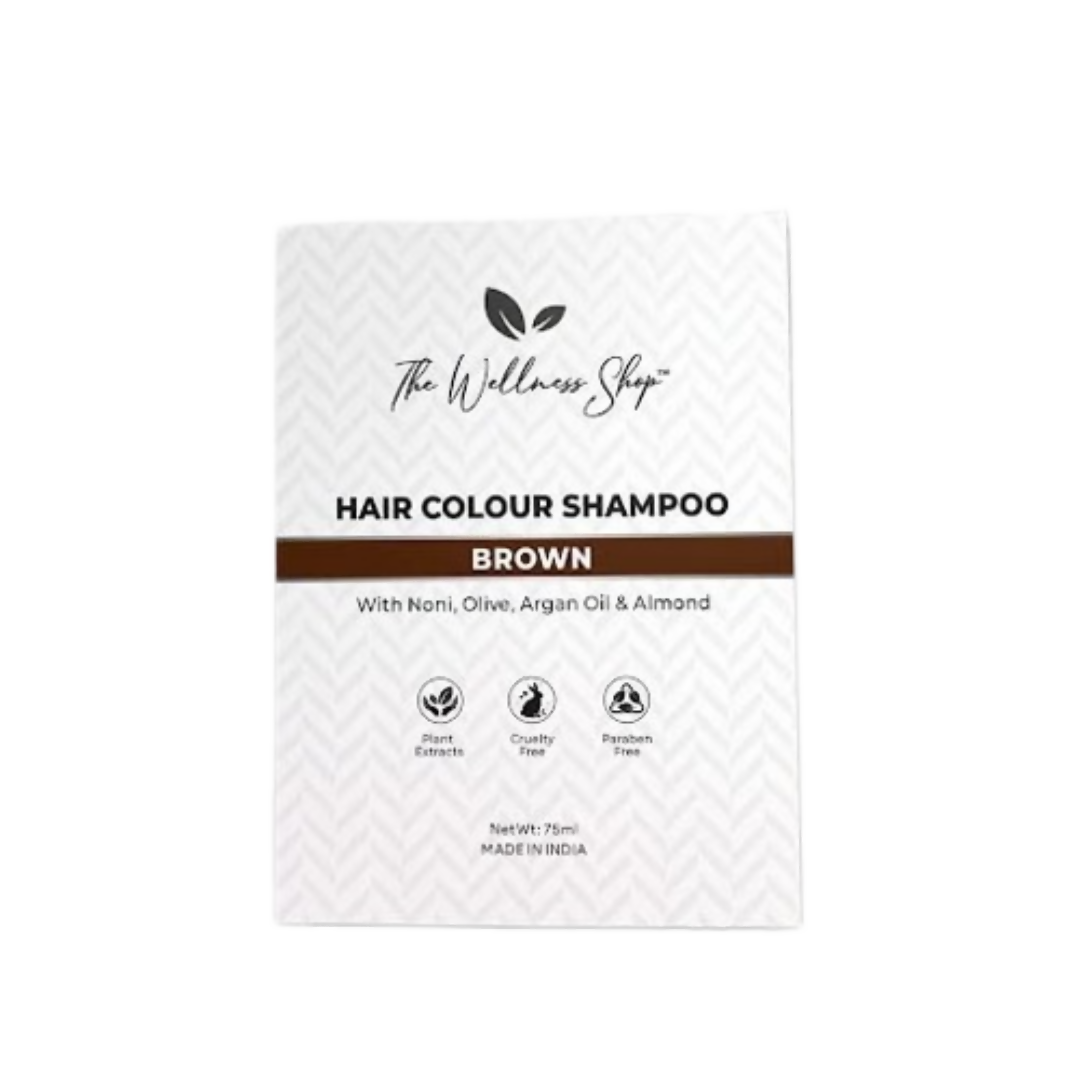 The Wellness Shop Hair Color Shampoo - Brown | Grocsy