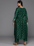 Ahalyaa Women's Traditional wear Kurta Set - Green | Grocsy