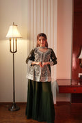 Lehenga Mart Designer Palazzo Suit With Kurta Palazzo Dupatta For Women-Green | Grocsy