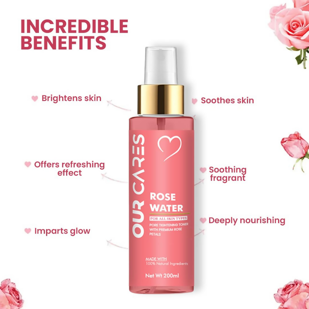 Our Cares Rose Water Toner | Grocsy