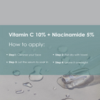 The Body Temple Vitamin C 10% + Niacinamide 5% Face Serum | Grocsy