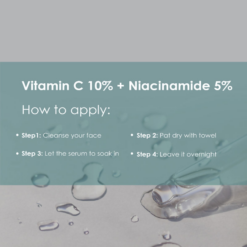 The Body Temple Vitamin C 10% + Niacinamide 5% Face Serum | Grocsy