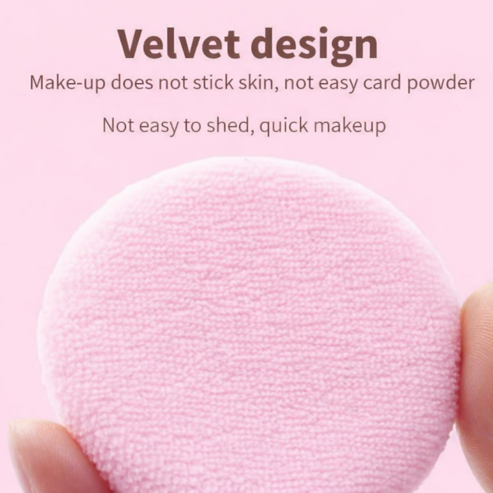 Bronson Professional Round Powder Puff Beauty Blender Makeup Sponge Applicator | Grocsy