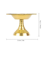 Spillbox Gold-Toned Brass Diya Pooja Essential | Grocsy
