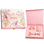 Natural Vibes Glow Getter Gift Set with Rose Quartz Face Roller, Rose Quartz Gua Sha and Nirvana Flower Oil | Grocsy
