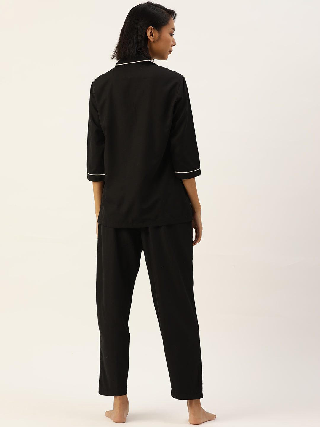 Jainish Women Black Night suit ( LNS 001Blackxxx ) | Grocsy