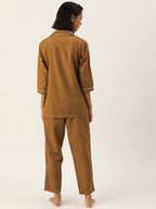 Jainish Women Brown Night suit ( LNS 001Brown ) | Grocsy