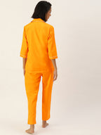 Jainish Women Mustard Night suit ( LNS 001Mustard ) | Grocsy