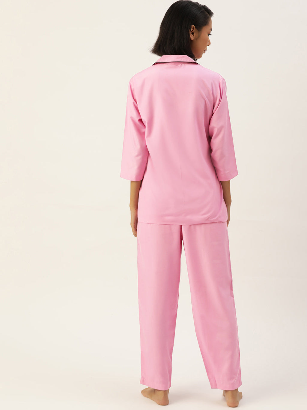 Jainish Women Pink Night suit ( LNS 001Pink ) | Grocsy