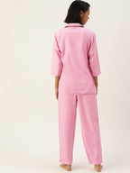 Jainish Women Pink Night suit ( LNS 001Pink ) | Grocsy