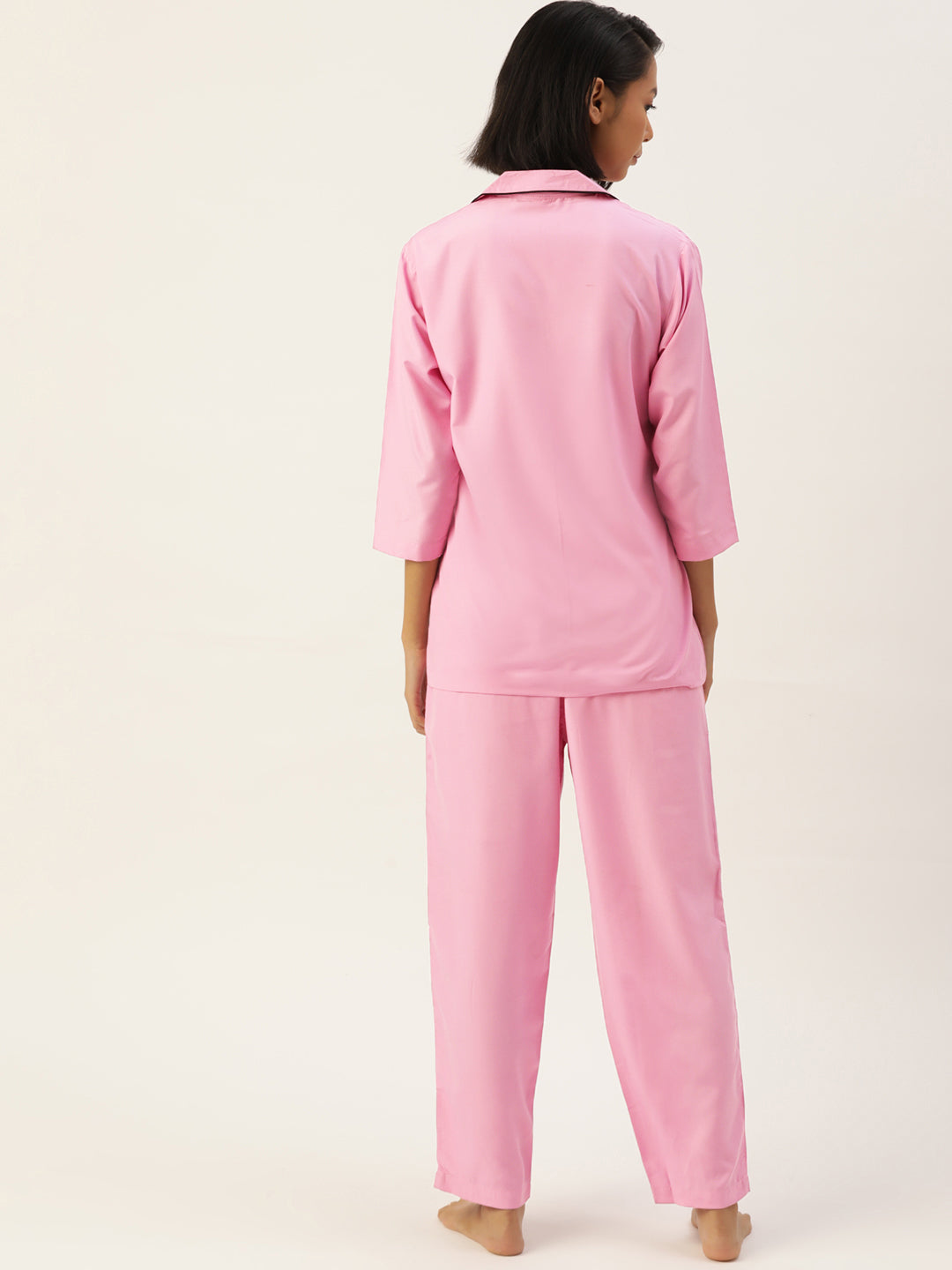 Jainish Women Pink Night suit ( LNS 001Pink ) | Grocsy