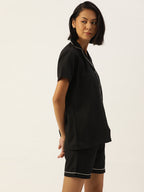 Jainish Women Black Night suit ( LNS 002Black ) | Grocsy