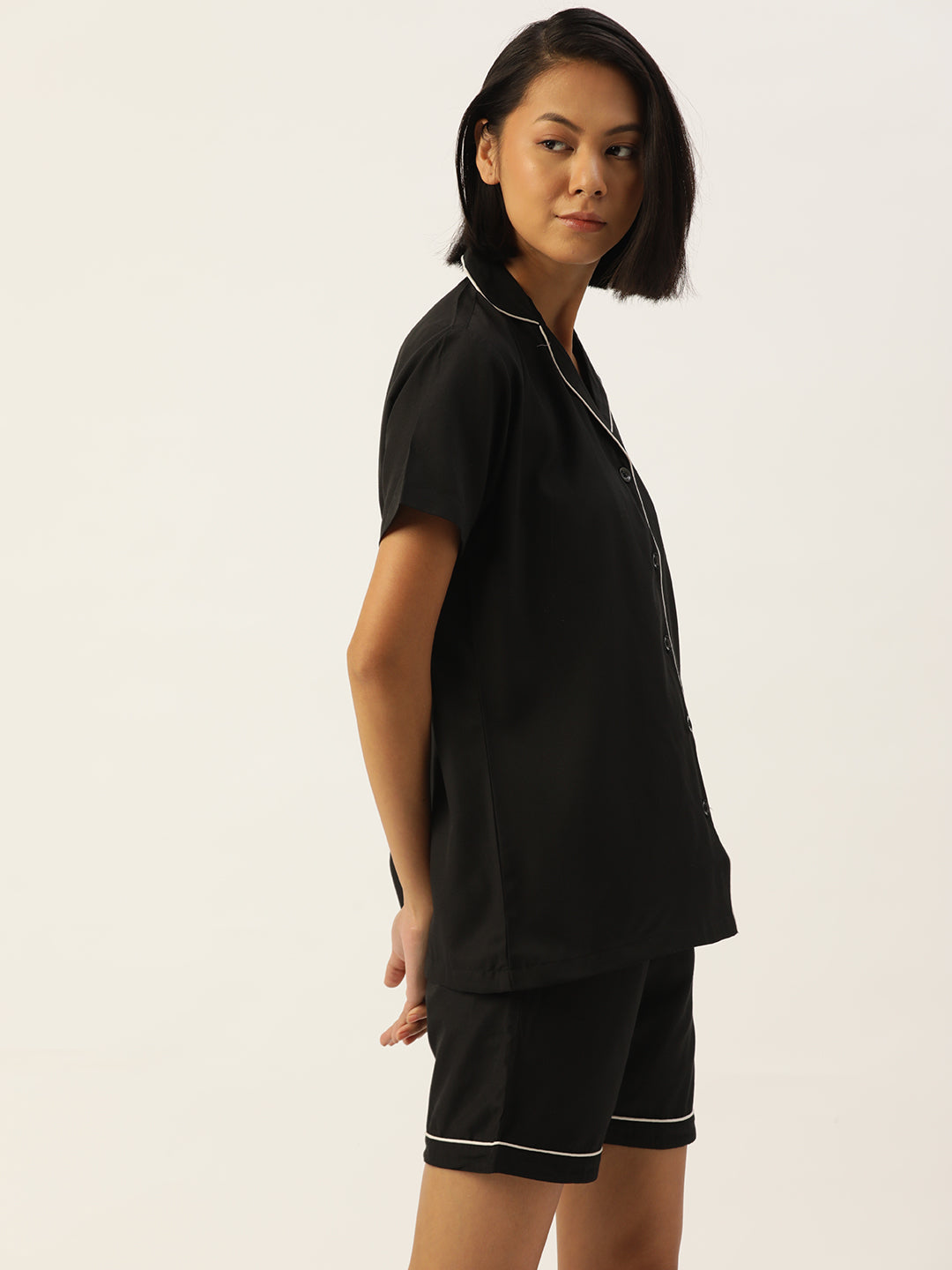 Jainish Women Black Night suit ( LNS 002Black ) | Grocsy