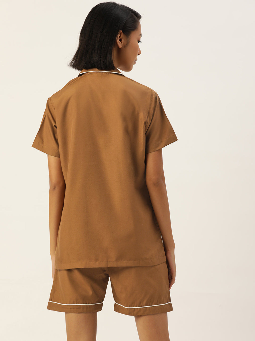 Jainish Women Brown Night suit ( LNS 002Brown ) | Grocsy