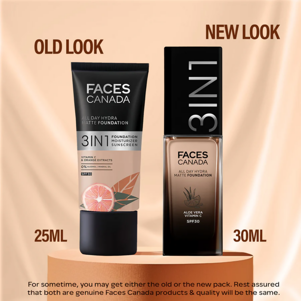 Faces Canada All Day Hydra Matte 3 in 1 Foundation - Rich Ivory 013 | Grocsy