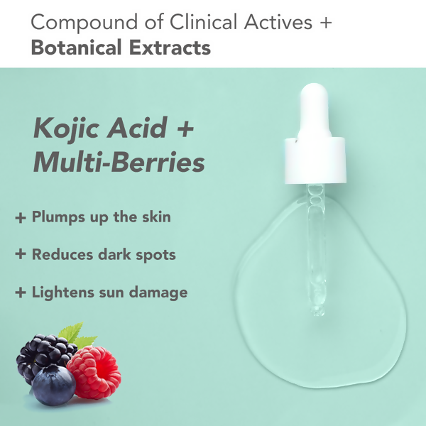Lotus DermaBotanics Kojic acid + Multi Berry Face Serum | Grocsy