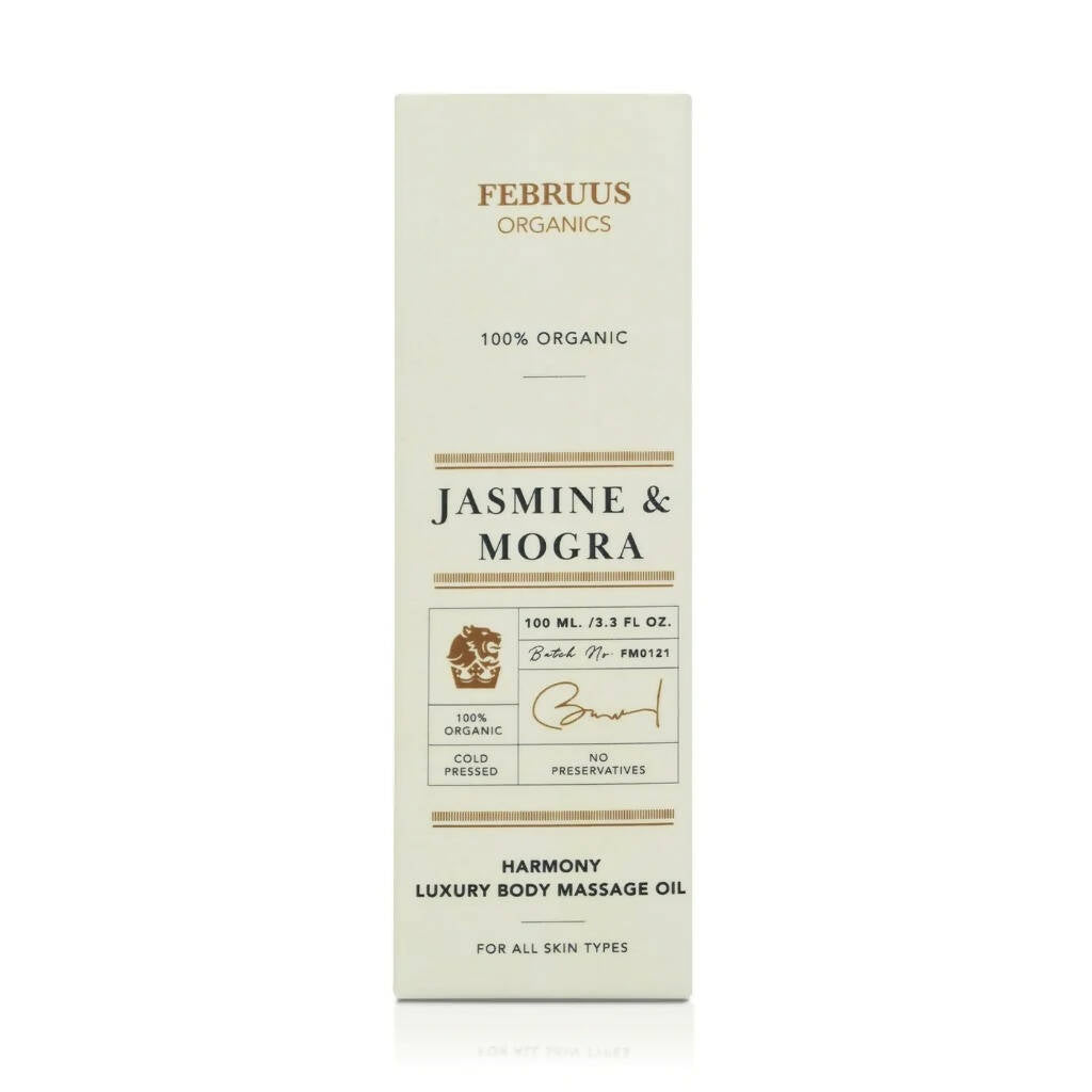 Februus Organics Jasmine & Mogra Body Oil | Grocsy