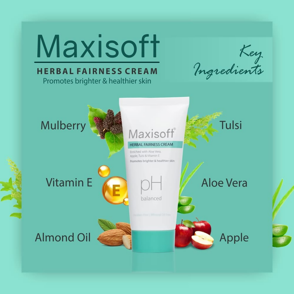 Maxisoft Herbal Fairness Cream Glowing Skin | Grocsy