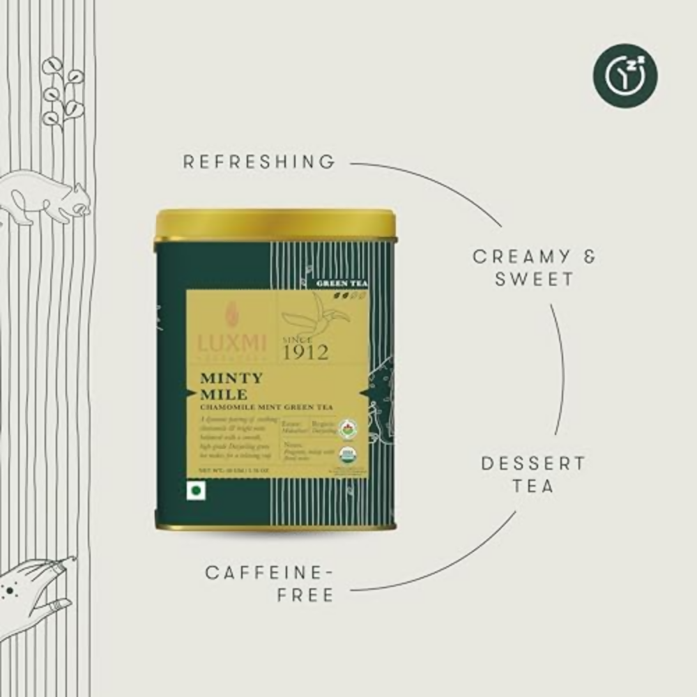 Luxmi Estates Minty Mile Chamomile Mint Green Tea | Grocsy